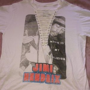 Lace up Jimi Hendrix tee